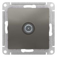 ATN000992 - ATLASDESIGN TV РОЗЕТКА проходная 4дБ, механизм, СТАЛЬ, Systeme Electric