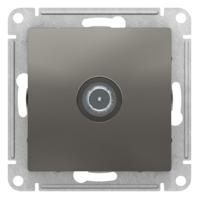 ATN000992 - ATLASDESIGN TV РОЗЕТКА проходная 4дБ, механизм, СТАЛЬ, Systeme Electric