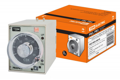 Реле времени РВ2A-0,5сек/3мин-5A-220В-8Ц TDM Electric, SQ1503-0010