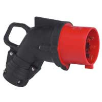 Legrand Угловая вилка Hypra - IP 44 - 3К+З - 32 А - резина, 052853