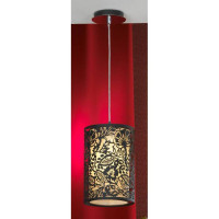 LUSSOLE VETERE Подвесной светильник, цвет основания - черный, плафон - металл/полимер (цвет - черный), 1x60W E27, LSF-2386-01