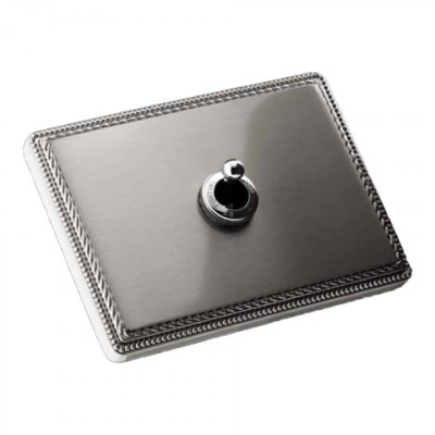 Fontini Выключатель 1-клавишный, цвет Никель,  Fontini, серия Font barcelona 1950