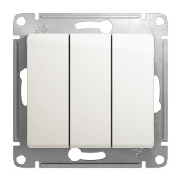 GLOSSA 3-клавишный ВЫКЛЮЧАТЕЛЬ, сх.1+1+1, 10АХ, механизм, ПЕРЛАМУТР GLOSSA 3-клавишный ВЫКЛЮЧАТЕЛЬ, сх.1+1+1, 10АХ, механизм, ПЕРЛАМУТР