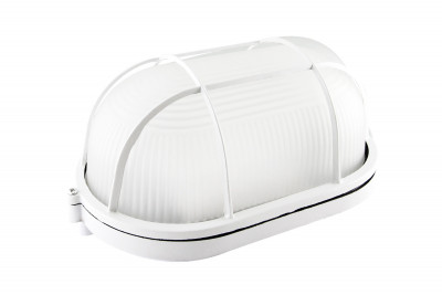 Светильник НПБ1402 белый/овал с реш. 60Вт IP54 TDM Electric, SQ0303-0036