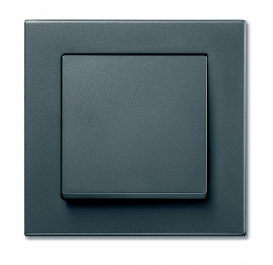 Выключатель 1-клавишный, цвет - антрацит,  серия M-Plan