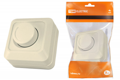 Светорегулятор поворотный RL 600Вт IP20 сл. кость "Ладога" TDM Electric, SQ1801-0209