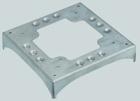 Simon SConnect Цоколь для соед. напольного кабель-каналала с 1 вырезом 85x18мм и 3 перфорациями 130х18мм,, KTA831-8