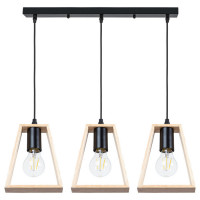 Arte Lamp BRUSSELS, Светильник подвесной, цвет арматуры - черный, цвет плафона/декора - бежевый, 3x60W E27, A8030SP-3BK