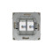 DKC KANT Компьютерная розетка RJ-45 без шторки, кат.5е двойная, ванильный марципан, 7015664
