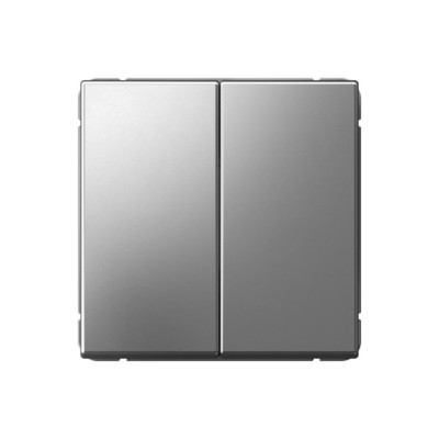 GAL000965 - ARTGALLERY 2-клавишный ПЕРЕКЛЮЧАТЕЛЬ, сх.6/2, 10АХ, механизм, СТАЛЬ, Systeme Electric