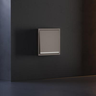 Клавиша для выключателя/переключателя одноклавишного с подсветкой, S70 (капучино), VLS000214