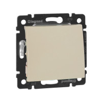 Legrand Выключатель одноклавишный - Legrand Valena - 10А 250В схема 1 безвинтовые зажимы - слоновая кость, 774301