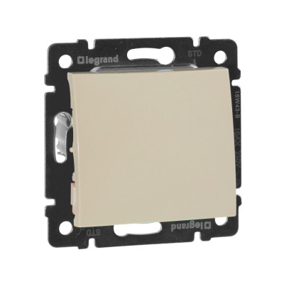 Legrand Выключатель одноклавишный - Legrand Valena - 10А 250В схема 1 безвинтовые зажимы - слоновая кость, 774301