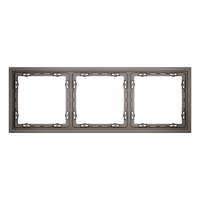 Рамка пластиковая VOLTUM S70 на 3 пост, (капучино), VLS100314