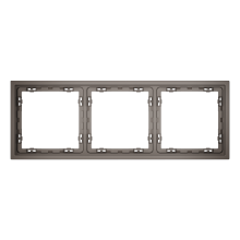 Рамка пластиковая VOLTUM S70 на 3 пост, (капучино), VLS100314