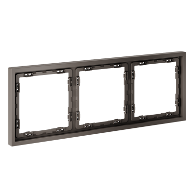 Рамка пластиковая VOLTUM S70 на 3 пост, (капучино), VLS100314