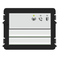 M251023A-W - Модуль аудио c клавишами 2/4, белый алюминий M251023A-W - Модуль аудио c клавишами 2/4, белый алюминий