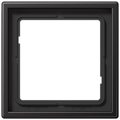 Рамка для вертикальной и горизонтальной установки, 1 пост; металл; dark; Aluminium, AL2981D