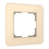 Werkel W0012443/ Рамка на 1 пост Elite (айвори, стекло), a057882