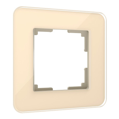 Werkel W0012443/ Рамка на 1 пост Elite (айвори, стекло), a057882