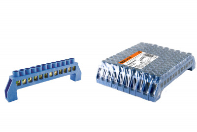 Шина "N" нулевая в изоляторе 8х12мм 12 групп TDM Electric, SQ0801-0025