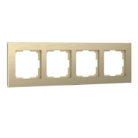 Werkel W0041711/ Рамка на 4 поста Aluminium (шампань), a052315