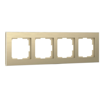 Werkel W0041711/ Рамка на 4 поста Aluminium (шампань), a052315