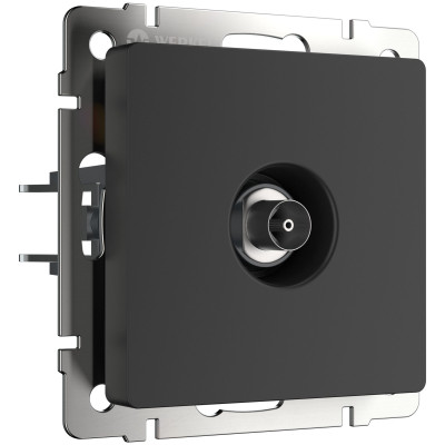 Werkel W1183008/ ТВ-розетка оконечная (черный матовый), a051612