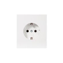 Розетка STRONG 1-ая с/з с/у, со шторками 16А жемчуг KRANZ, KR-78-0701-4