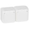 782323 - Розетка 2X2К+З IP44 QUTEO БЕЛ, Legrand