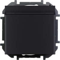 Legrand Выключатель карточный с подсветкой - Legrand Inspiria - без задержки выключения 6А 250В безвинтовые зажимы - антрацит, 673803