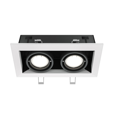 Maytoni Встраиваемый светильник Metal Modern GU10 2x50Вт, DL008-2-02-W