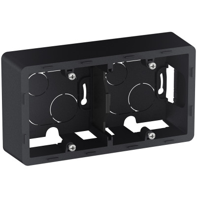 Legrand Коробка для накладного монтажа 2 поста - Legrand Inspiria - антрацит, 673993