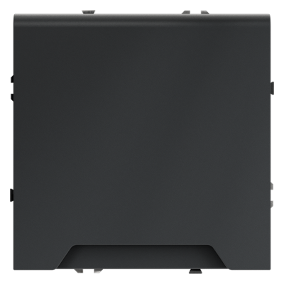 Розетка встраиваемая VOLTUM S70 с заземлением, защитными шторками и крышкой 16А, (графит), VLS040307