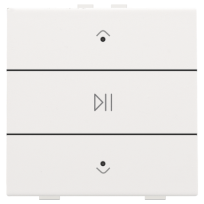 Niko Home Control Пластик Белая сталь Кнопка управления музыкой, 154-52073