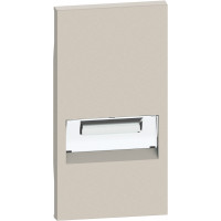 Bticino LIVING NOW. Лицевая панель для светильника подсветки 2 модуля.Цвет Песочный., KM71 Bticino LIVING NOW. Лицевая панель для светильника подсветки 2 модуля.Цвет Песочный., KM71