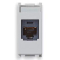 Vimar Розетка компьютерная RJ45 категория 5E MINI-COM PanduitT568A/B, серебро, 14340.1.SL