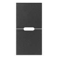 Vimar Две клавиши 1М без символов для персонализации, серые, 19755