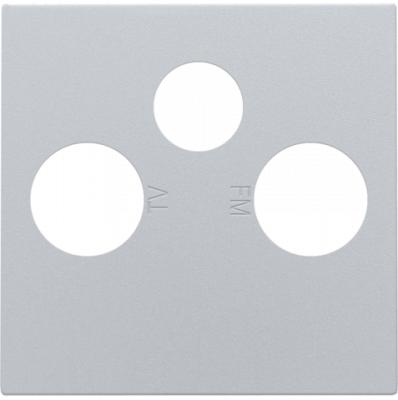 Niko Серебро Накладка TV/FM/SAT, 121-69551