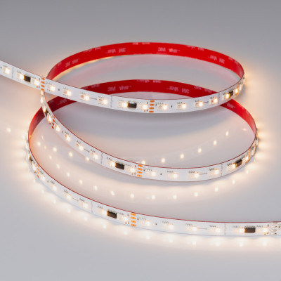 Лента SPI-BA120-12mm 24V RGBW-Warm-PX6-BPT (16 W/m, IP20, 5060/2835, 5m) (Arlight, бегущий огонь), 040620