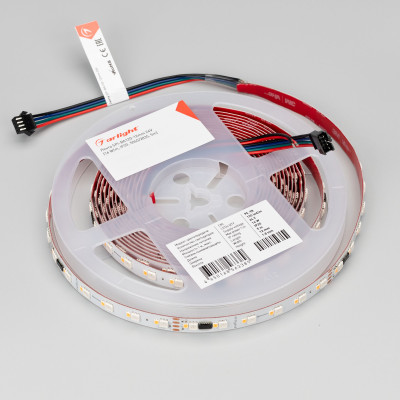 Лента SPI-BA120-12mm 24V RGBW-Warm-PX6-BPT (16 W/m, IP20, 5060/2835, 5m) (Arlight, бегущий огонь), 040620