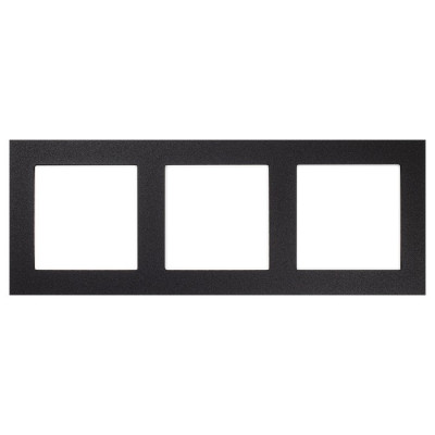 IRIDIUM Вставка на 3 поста, черный, INP305