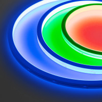 Светодиодная лента герметичная MOONLIGHT-TOP-B84-13x12mm 24V RGB (12 W/m, IP67, 5m, wire x2) (Arlight, Боковой вывод кабеля), 041485