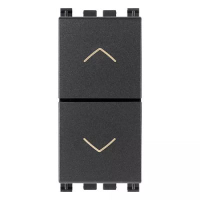 Vimar Две кнопки взамоблокируемые NO+NO 10A, серые, 19062