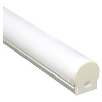 Профиль алюминиевый "круглый узкий", серебро, CAB282 с матовым экраном, 2 заглушками, 4 крепежами в комплекте, Feron 10301 Профиль алюминиевый "круглый узкий", серебро, CAB282 с матовым экраном, 2 заглушками, 4 крепежами в комплекте, Feron 10301