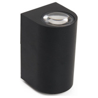 Светильник уличный светодиодный, 2*5W, 800Lm, 4000K, черный DH053, Feron 48476