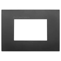 Vimar Накладка Classic 3 мод., с антибактериальным покрытием, черная, 19653.AB.71