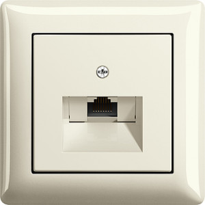 Gira Компьютерная розетка, глянцевый бежевый,  серия Standard