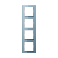 Рамка для вертикальной и горизонтальной установки, 4 поста; стекло; серо-голубой; A CREATION, AC584GLBLGR Рамка для вертикальной и горизонтальной установки, 4 поста; стекло; серо-голубой; A CREATION, AC584GLBLGR