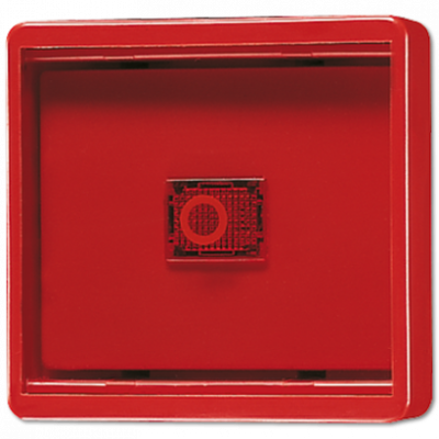 Клавиша с прозрачной крышкой; красная, 661WGLR